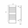 Электрический полотенцесушитель Point Аврора PN10148SE П12 400x800 левый/правый Хром