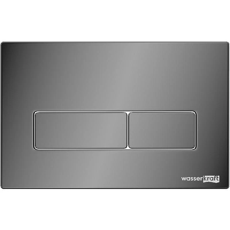Инсталляция WasserKRAFT Salm 27TLT.010.ME.WH.PB03 для унитаза Белое стекло с клавишей смыва Черный глянец