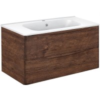 Тумба под раковину Vincea Paola 100 VMC-2P100RW подвесная R.Wood МДФ / ЛДСП