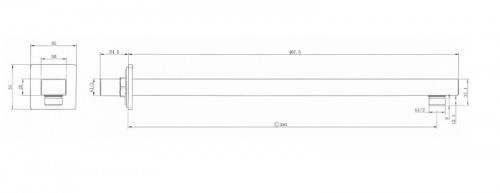 Кронштейн для верхнего душа Splendy AA213N380SCR цвет Хром