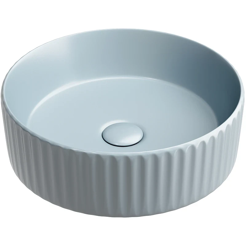 Раковина-чаша Ceramicanova Element 36 CN6057MHL Серо-голубая матовая фарфор накладная