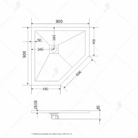 Душевой поддон из искусственного камня RGW Stone Tray ST/T-W 90х90 16155099-01 Белый