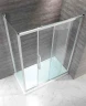 Душевой уголок Cezares Lux Soft 120x100 LUX-SOFT-W-AH-1-120/100-C-Cr-IV профиль Хром стекло прозрачное