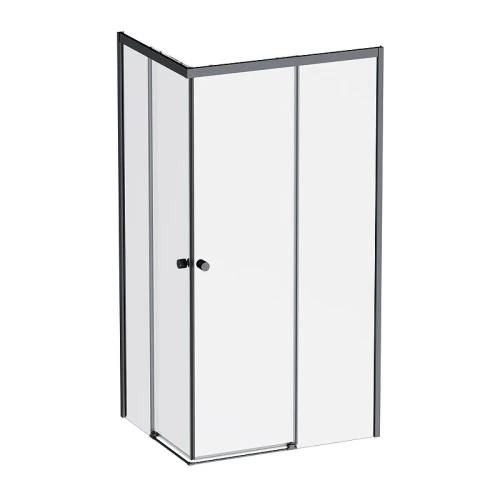 Душевой уголок AM.PM X-Joy 100х80 W94G-403-100280-BT1K профиль Черный матовый стекло прозрачное