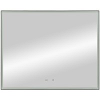 Зеркало Art&amp;Max Arezzo AM-Are-1000-800-DS-FC-H-Nero с подсветкой с сенсорным выключателем Черное стекло