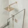 Шторка на ванну Maybah Glass MGV-62-2у 400x1400 в узком профиле Бронза стекло прозрачное