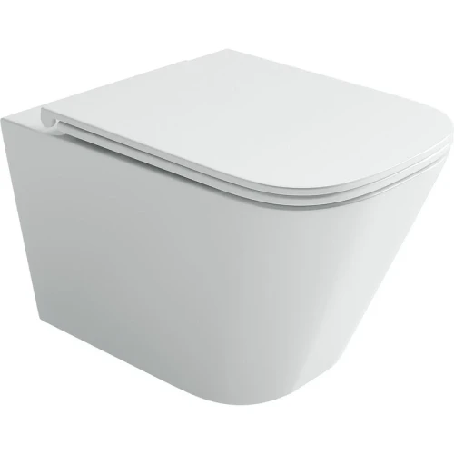 Комплект унитаза Ceramicanova Union CN4009T с инсталляцией Berges Novum D5 040235 с сиденьем Микролифт и Черной матовой клавишей смыва