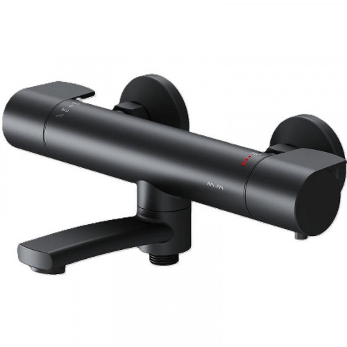 Смеситель для ванны AM.PM X-Joy F85A50022 с термостатом Черный матовый