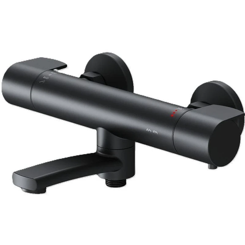 Смеситель для ванны AM.PM X-Joy F85A50022 с термостатом Черный матовый