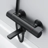Смеситель для ванны AM.PM X-Joy F85A50022 с термостатом Черный матовый