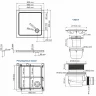 Акриловый поддон для душа WasserKRAFT Amper 80x80 29T02 Белый глянец