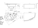 Акриловая ванна Ravak Asymmetric 160x105 L C461000000 без гидромассажа