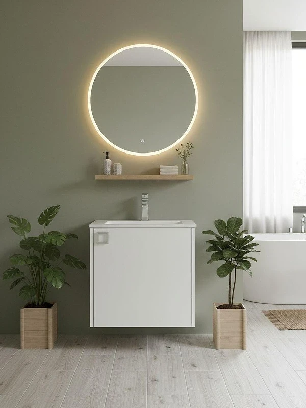 Тумба под раковину Uperwood Aurora 50 TAurora50wm подвесная цвет Белый матовый