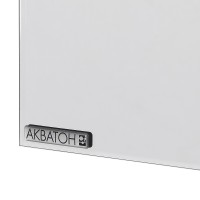 Зеркало со шкафом Aquaton Панда 50 1A007402PD01L с подсветкой Белое МДФ / ЛДСП, стекло