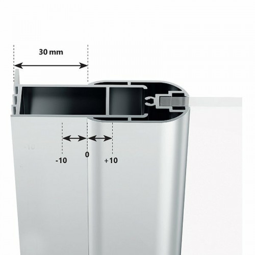 Душевая дверь Ravak Chrome CSDL2-120 0QVGC10LZ1 профиль Белый стекло Transparent