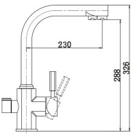 Смеситель для кухни Kaiser Decor 40144-7 ORA Бежевый мрамор латунь