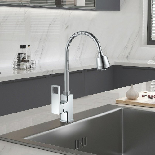 Смеситель для кухни Haiba HB73615 Хром латунь