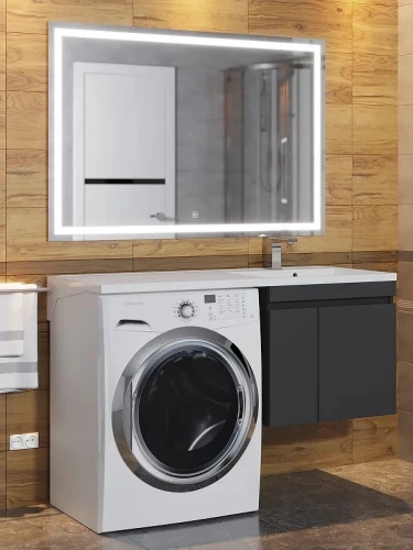Раковина Uperwood Magenta 110 R 2490000011 с местом под стиральную машину цвет Белый глянцевый