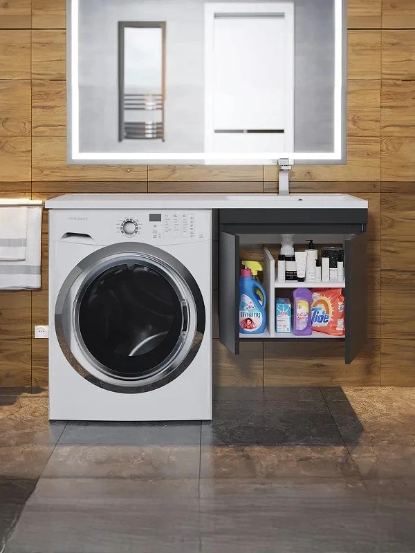 Раковина Uperwood Magenta 110 R 2490000011 с местом под стиральную машину цвет Белый глянцевый