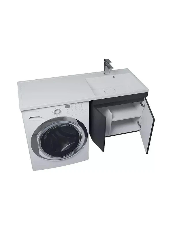 Раковина Uperwood Magenta 110 R 2490000011 с местом под стиральную машину цвет Белый глянцевый