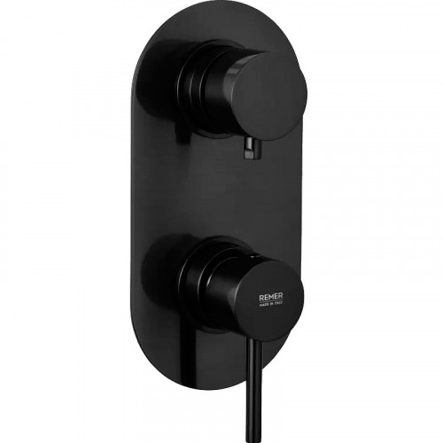 Смеситель для душа Remer X-Style X93KBCFP Черный хром брашированный латунь встраиваемый