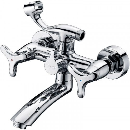 Смеситель для ванны Kaiser Trio 57122 Хром латунь на стену