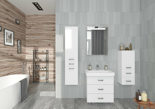 Подвесной шкаф Aquaton Америна 34 1A137803AM010 Белый МДФ / ЛДСП