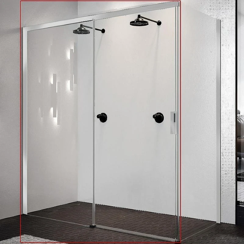 Душевая дверь Novellini Opera 120 L OPEPH119S-1K профиль Хром стекло прозрачное