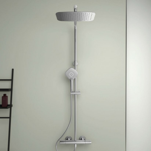 Душевая система Ideal Standard Ceratherm T100 A7705AA с термостатом Хром латунь на стену