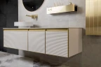 Раковина-чаша Boheme Corian 40 801-R-MW Белая матовая искусственный камень (литьевой мрамор) накладная
