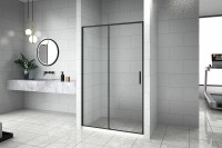 Душевая дверь Aquanet Pleasure Evo AE65-N120-BT 120 312537 профиль Черный стекло прозрачное