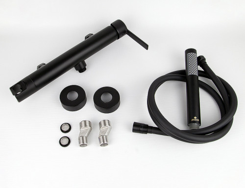 Смеситель для душа Kaiser Serio 05477-9 Черный матовый латунь на стену