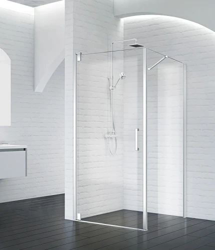 Душевой уголок BelBagno Marmi 80х100 MARMI-AH-1-80/100-C-Cr профиль Хром стекло прозрачное