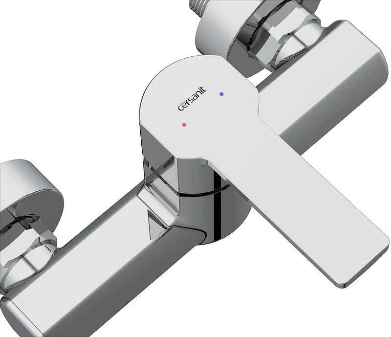 Смеситель для душа Cersanit Smart 64511 Хром латунь на стену