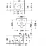 Унитаз Duravit D-Neo 2577098900 подвесной без сиденья