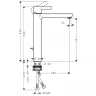 Смеситель для раковины Hansgrohe Metris S 31022000 Хром латунь