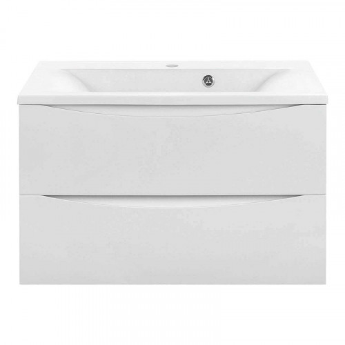 Тумба под раковину Vincea Mia 80 VMC-2MA800GW подвесная G.White МДФ / ЛДСП