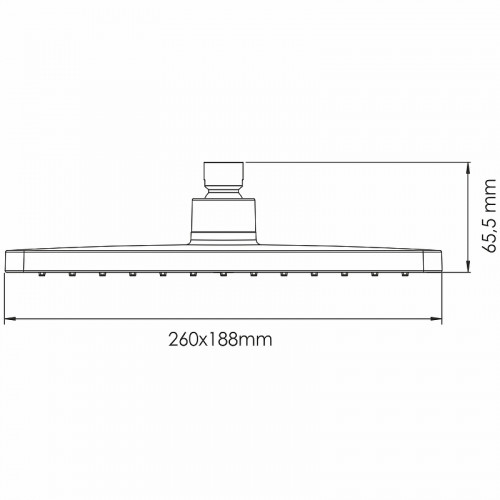 Верхний душ WasserKRAFT A340 Черный матовый пластик на потолок