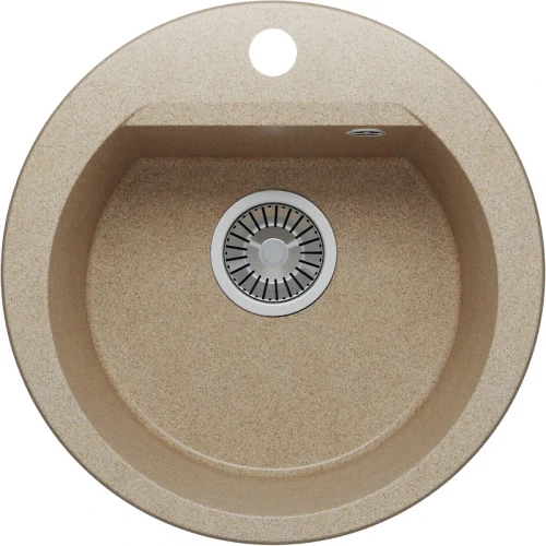 Кухонная мойка Polygran Atol-460 №302 678927 Песочная искусственный камень (литьевой мрамор) встраиваемый