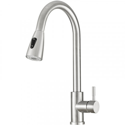 Смеситель для кухни Melodia della vita Perfetto MDV30204ss Нержавеющая сталь