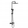 Душевая система Lemark Ursus LM7272BL c термостатом цвет Черный матовый