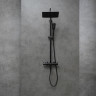 Душевая система Lemark Ursus LM7272BL c термостатом цвет Черный матовый