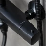 Душевая система Lemark Ursus LM7272BL c термостатом цвет Черный матовый