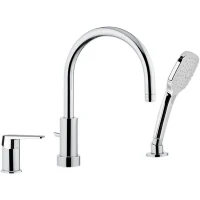 Смеситель на борт ванны Remer Dream D078CP Хром латунь