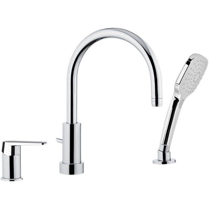 Смеситель на борт ванны Remer Dream D078CP Хром латунь