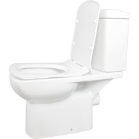 Унитаз компакт Creo Ceramique Tours TO1003N+TO1002RS с бачком и сиденьем Микролифт