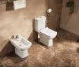 Унитаз компакт Creo Ceramique Tours TO1003N+TO1002RS с бачком и сиденьем Микролифт