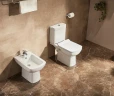 Унитаз компакт Creo Ceramique Tours TO1003N+TO1002RS с бачком и сиденьем Микролифт