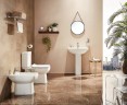Унитаз компакт Creo Ceramique Tours TO1003N+TO1002RS с бачком и сиденьем Микролифт