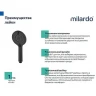 Ручной душ Milardo Rora 4F ROR4FBRM18 Черный матовый